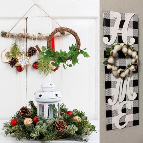 9 Pcs 10 Inch Natural Grapevine Wreath Set for DIY Crafts