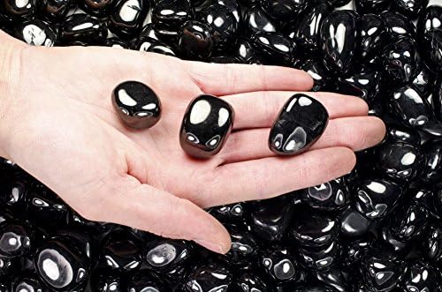 Fantasia Tumbled Black Jet Stones 12 lb Small