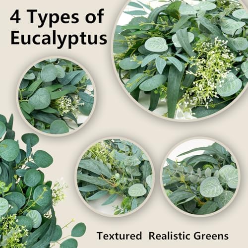 26 Eucalyptus Wreath for Front Door Year Round