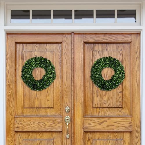 165-Inch UV Resistant Boxwood Wreath for Front Door