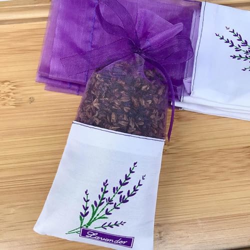20PCS Empty Lavender Sachets for Wardrobes and Closets
