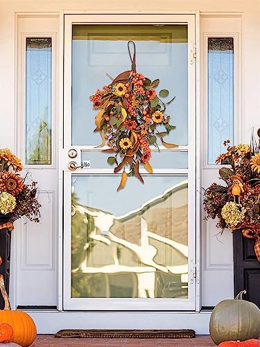 197 Inch Fall Harvest Teardrop Swag Wall Hanging