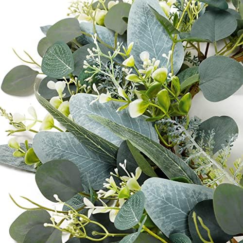 Dremisland Green Eucalyptus Wreath with Welcome Sign