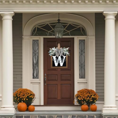 Ultra Large 14 Inch Front Door Wreath with Welcome Sign