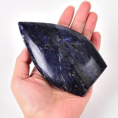 Blue Veins Stone Healing Crystal Drop Shaped Quartz Wand Tower
