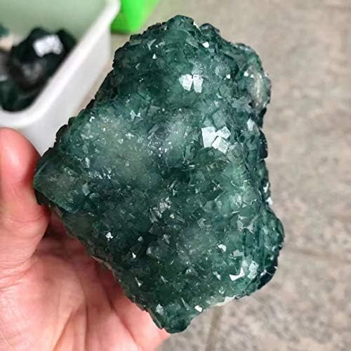 1pc 1000g-1200g Green Fluorite Geode Crystal Mineral Specimen Cluster