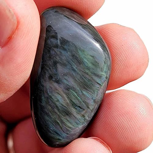 Velvet Obsidian Tumbled Stones - One Pound Pack