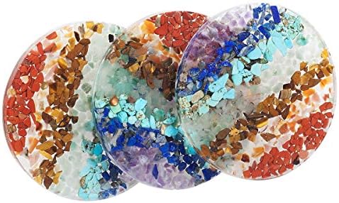 Nupuyai 7 Chakra Crystal Slices Set Pack of 2