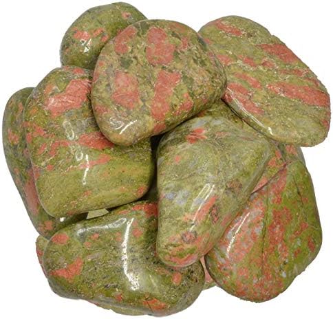 Hypnotic Gems 3 Lbs Unakite Tumbled Stones Africa X Large