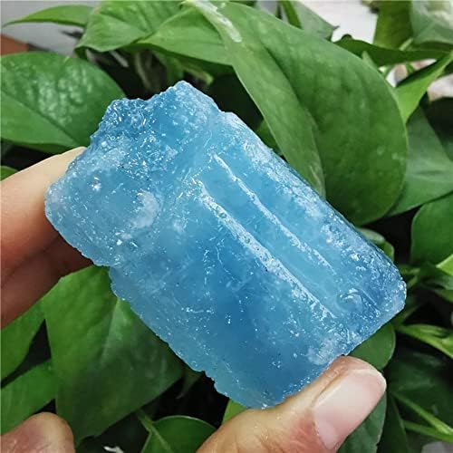 PEKMAR Natural Aquamarine Crystal Fountain Stones Blue 45-55g