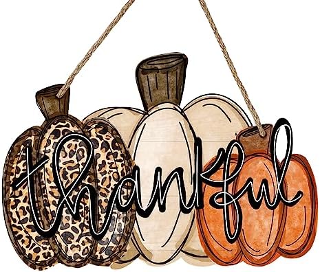 Deroro Fall Pumpkin Door Wreath Thanksgiving Decor