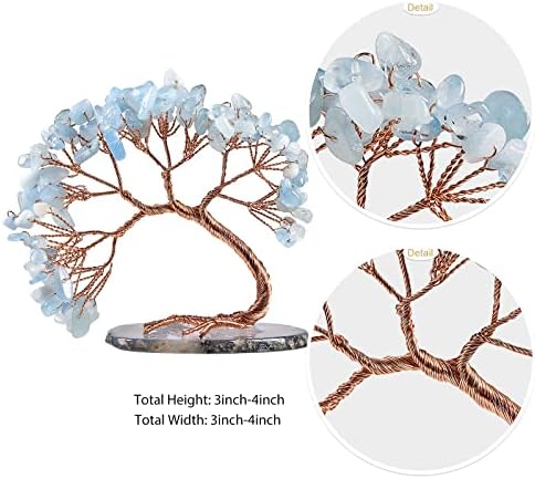 Rockcloud Natural Crystals Stones Table Decor for Home Office