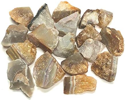 Rough Natural Agate Stones - Large 1 Inch Pieces Velvet Bag 12 Pound