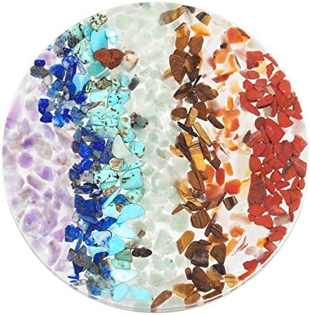Nupuyai 7 Chakra Crystal Slices Set Pack of 2