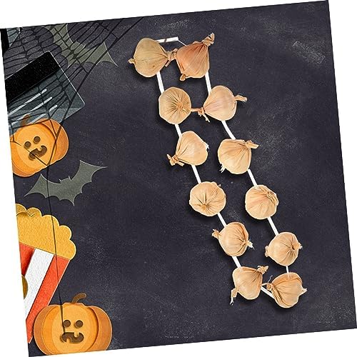 Cabilock Realistic Garlic String Wreath Decor