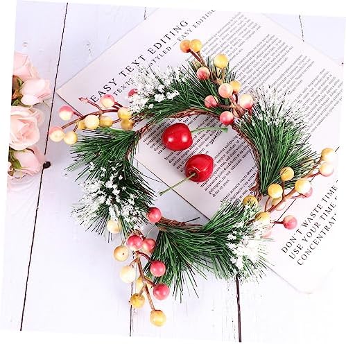 Cabilock Resin Berry Garland Wreath Pink White Decor