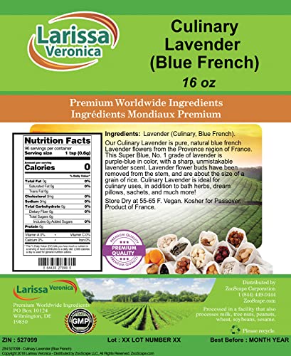 Larissa Veronica Culinary Lavender 16 oz