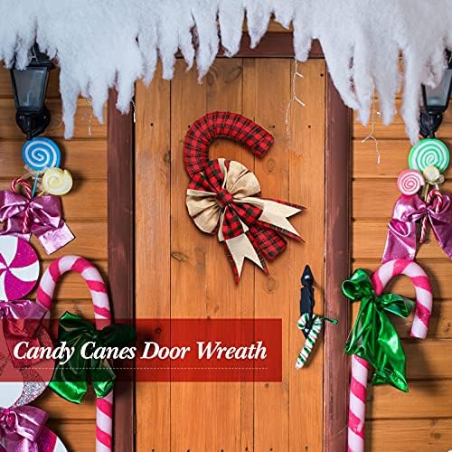 Patelai 6 Piece Candy Cane Wire Wreath Frame 16 Inches