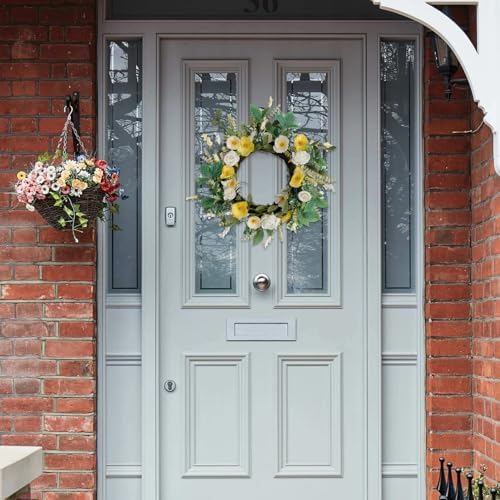 Floribus Summer Wreath Front Door Decor 18