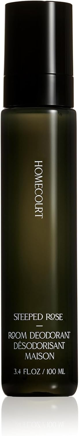 Homecourt Room Deodorant Natural Spray Steeped Rose Vanilla 34 oz