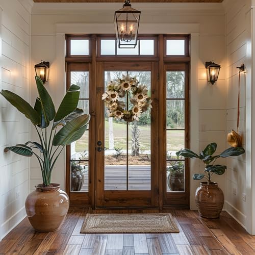 20 Inch Fall Wreath for Front Door Decor