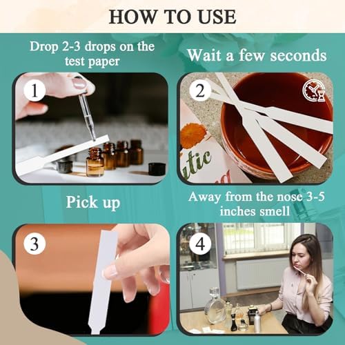 1000 Piece Perfume Tester Strips - Premium Fragrance Blotter for Scent Evaluation