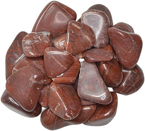 11 Lbs Red Striped Dolomite Tumbled Stones - Grade 1 - Medium
