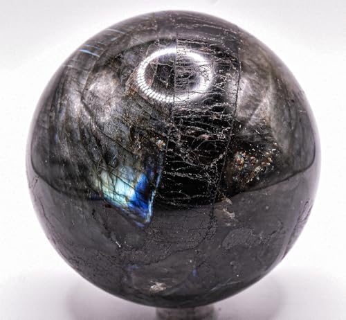 29 Inch Labradorite Sphere with Stand - Natural Crystal Collectible
