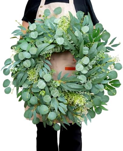 26 Eucalyptus Wreath for Front Door Year Round