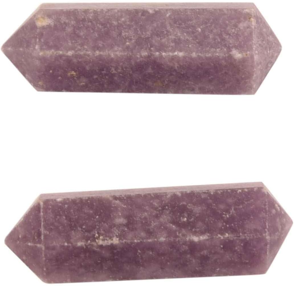 Lepidolite Crystal Wand Set of 12 Pieces