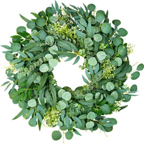 26 Eucalyptus Wreath for Front Door Year Round