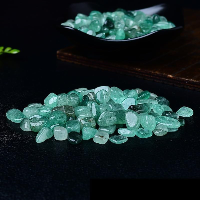 NASTYA Natural Green Crystal Gravel for Decoration