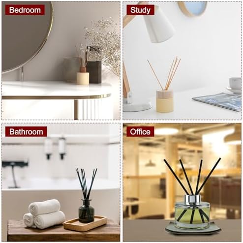 HARFINGTON 200ml Glass Diffuser Bottle for Aromatherapy