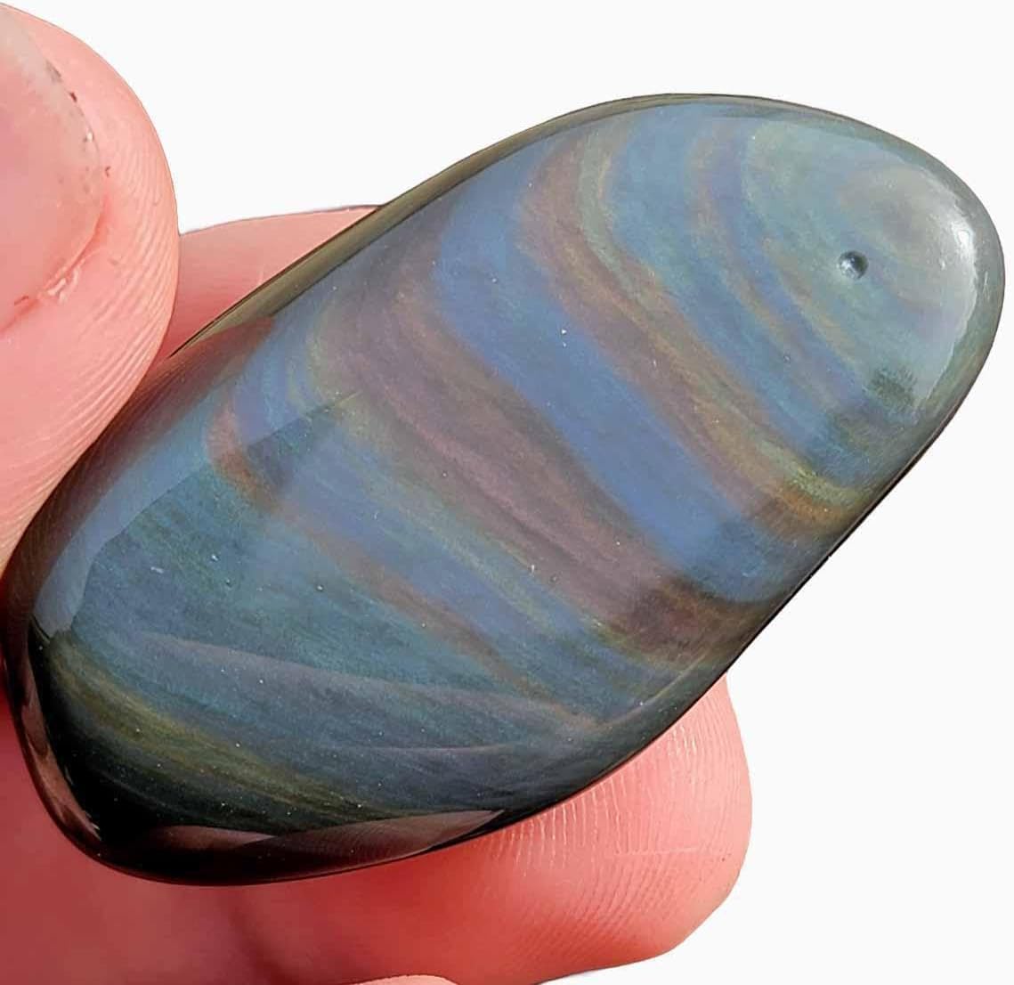 Velvet Obsidian Tumbled Stones - One Pound Pack