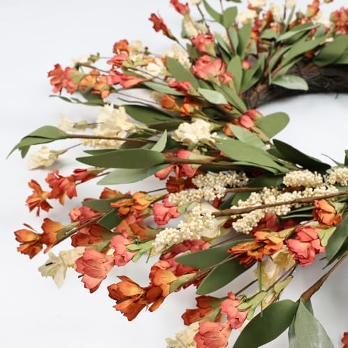 24 Inch Fall Wreath for Front Door and Outdoor