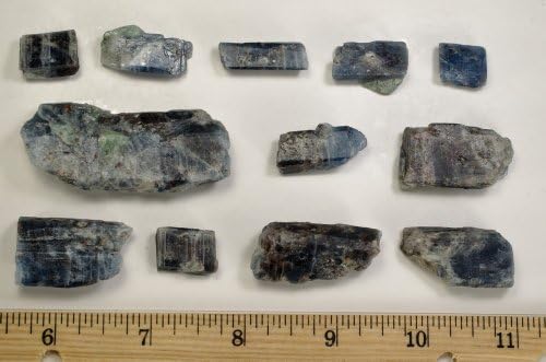 Fantasia 1 lb Lot of Translucent Blue Sapphire and Kyanite Rough Stones