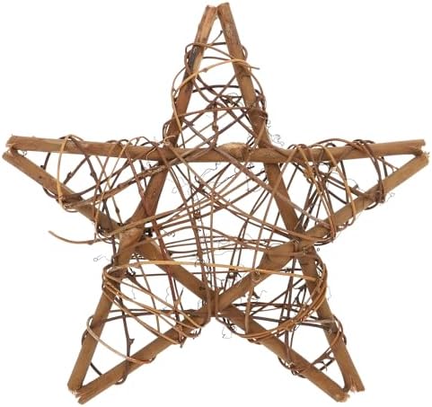 Artibetter Rattan Star Wreath DIY Crafts Base Hanging Wall Decor