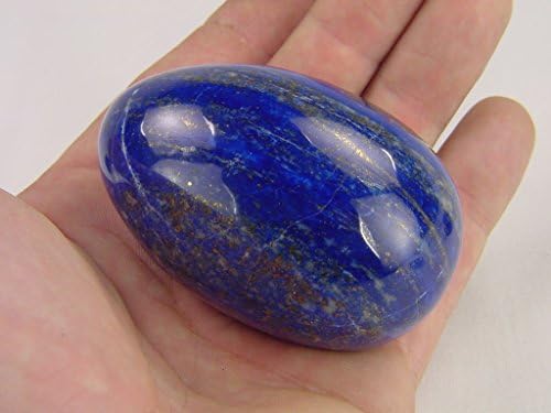 Natural Afghanistan Lapis Lazuli Egg Stone with Stand