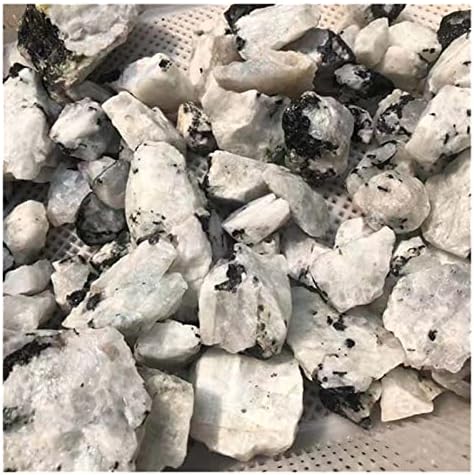 FIDEMM Natural Crystal Rainbow Moonstone Healing Stones 100g