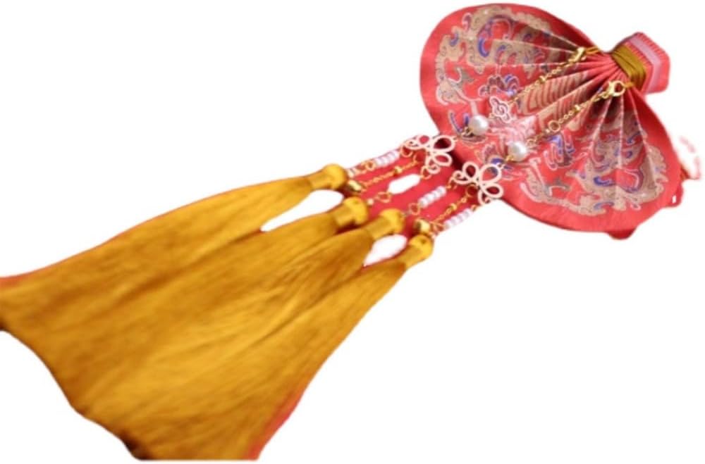Red Dragon and Phoenix Handmade Fragrant Bag for Hanfu Accessories