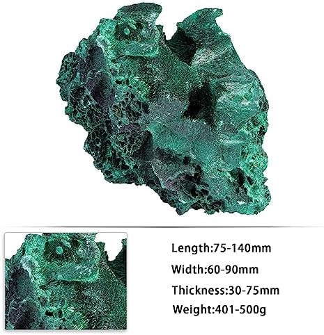 Rockcloud Natural Malachite Healing Stone Decoration