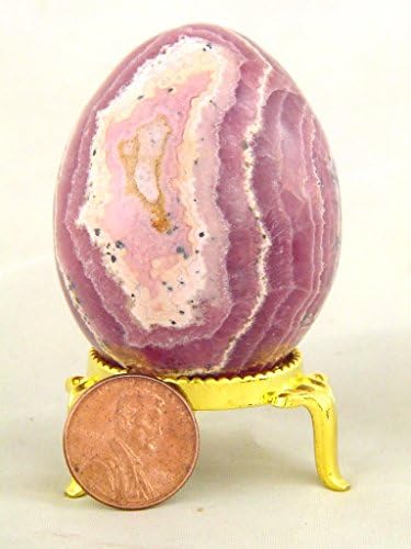 Rhodochrosite Healing Egg with Stand Reiki Activated