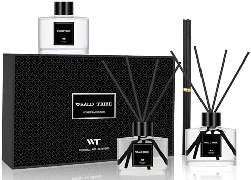 WEALD TRIBE Reed Diffuser Set of 3 for Home Fragrance