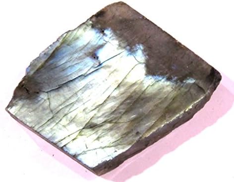 Large Polished Labradorite Slab Ex A Quality with Velvet Bag