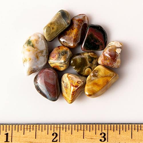 12 lb Tumbled Ocean Jasper Gemstones 80-100 Pieces