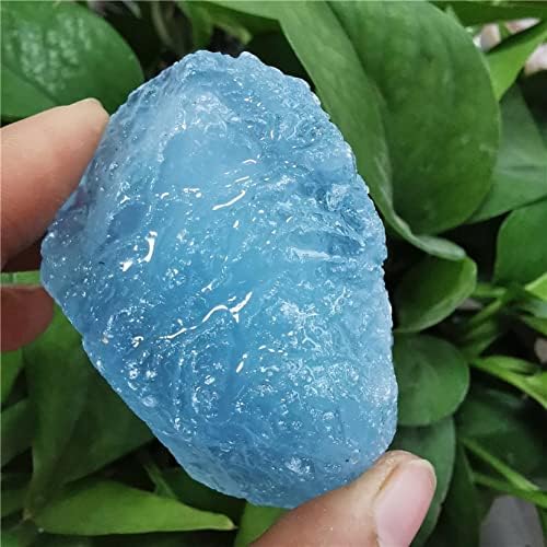 PEKMAR Natural Aquamarine Crystal Fountain Stones Blue 45-55g