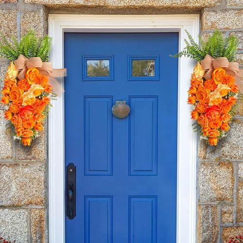 196inch Easter Carrot Shape Wreath Artificial Decor