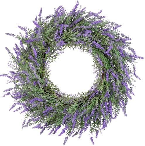 DDHS 24 Inch Summer Wreath for Front Door