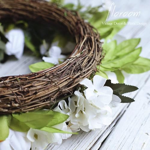 Floroom Artificial White Peony Wreath 15-16