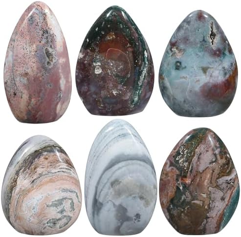 Nupuyai Natural Ocean Jasper Stone Home Decor
